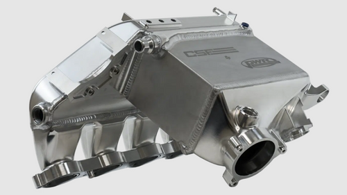 CSF Billet Liquid-to-Air Charge Air Cooler Manifold (Intercooler) for BMW G8X M3/M4 (G80/G81/G82/G83) 2021+ S58 - PWR Bar & Plate Core, Port Injection Ready, Plug-and-Play