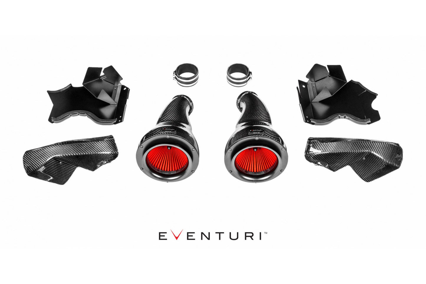 Eventuri V1 Carbon Fibre (Carbon Fiber) Intake/Induction Kit for BMW M5 F90 S63 xDrive 2018-2023 - Cold Air Intake System, Carbon Airbox & Ram Air Scoops - Performance Air Intake Upgrade - EVE-F90M5-CF-INT