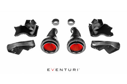 Eventuri V1 Carbon Fibre (Carbon Fiber) Intake/Induction Kit for BMW M5 F90 S63 xDrive 2018-2023 - Cold Air Intake System, Carbon Airbox & Ram Air Scoops - Performance Air Intake Upgrade - EVE-F90M5-CF-INT