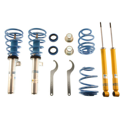 Bilstein B14 PSS Coilover Kit for BMW 3 Series E46 Touring/Estate (1999-2005) - Ride Height Adjustable Sport Suspension, Lowering Springs & Shocks, Monotube Gas Struts, Threaded Body, Direct Fit Bolt-On Upgrade for E46 Wagon