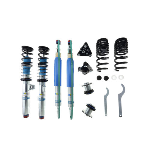 Bilstein B16 Clubsport Coilover Suspension Kit for BMW 1 Series E81 1er (3-Door Hatch) - 2-Way Adjustable Monotube Shocks & Struts, Rebound/Compression, Height Adjustable Coilovers with Camber Plates/Pillowball Top Mounts - Fast Road & Track Day
