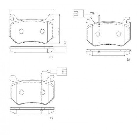 Brembo P 23 184 Brake Pads (P23184, P-23-184) for Alfa Romeo Giulia Quadrifoglio (QV) 2.9 952 & Stelvio Quadrifoglio (QV) 2.9 Q4 949 – Disc Pad Set for Brembo Calipers with Anti-Squeal Shim – Quiet Street Performance Replacement