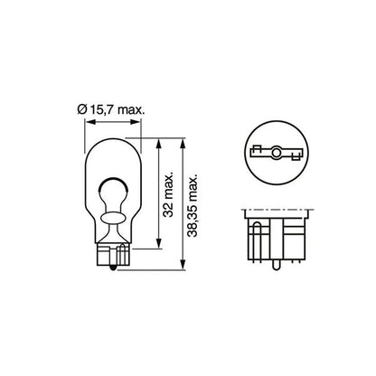 Enhanced Edition 955 LED Reverse Light Bulbs – High Lumen Ice White Upgrade (Pair) (921 | W16W | T15)