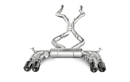 Akrapovic Evolution Line Titanium Cat-Back Exhaust for BMW X5M / X5 M F85 (2015-2017) | Performance Catback & Sports Exhaust | ECE Approved EU Homologated | Valved, Plug & Play Bolt-On | Carbon Fibre Tips | Sound Kit Compatible