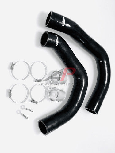 AP Design S55 Silicone Charge Pipes / Boost Pipes Kit for BMW M2 Competition F87, M3/M4 F80 F82 - Intercooler Hoses & Turbo Outlet Pipe Upgrade, 5-Ply, Billet Adaptors | F8X Charge/Boost Hose Replacement