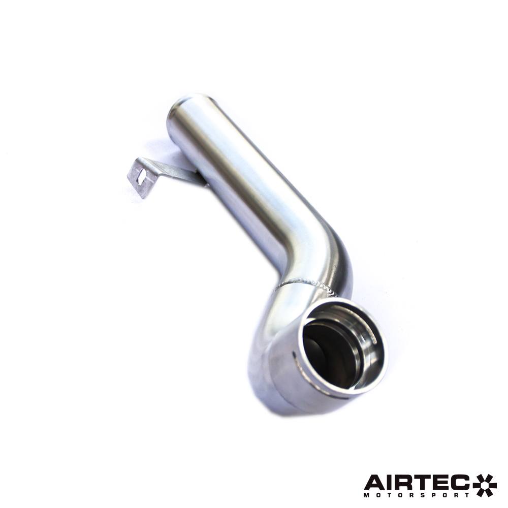 AIRTEC Motorsport 52mm Hot-Side Lower Boost Pipe - Resonator/Silencer Delete Charge Pipe (De-Res Turbo Outlet/Compressor Discharge) for Ford Fiesta ST Mk8 1.5 EcoBoost 200PS | Intercooler Hot Pipe Upgrade