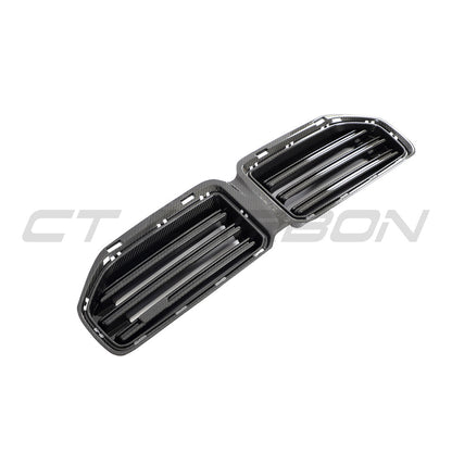 BMW M2 G87 2023+ Carbon Fibre Front Kidney Grille | CT Design Gloss Carbon Fiber Center/Centre Radiator Nose Grill, Front Bumper Intake Surround, OEM+ Styling Upgrade