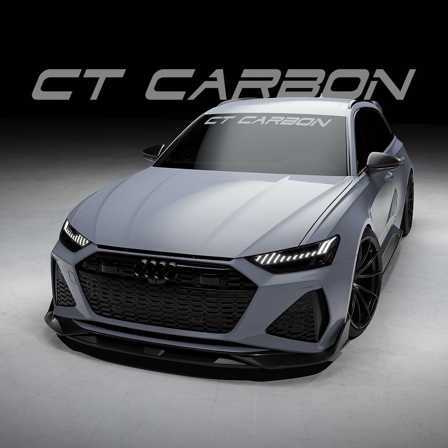 Audi RS6 C8 Avant Carbon Fibre Body Kit by CT Carbon – Complete Aero Styling Package 2019+ (Front Lip Splitter, Side Skirts, Rear Diffuser, Boot Lip Spoiler) | RS6 Estate Wagon Exterior Kit | Pre-Order UK