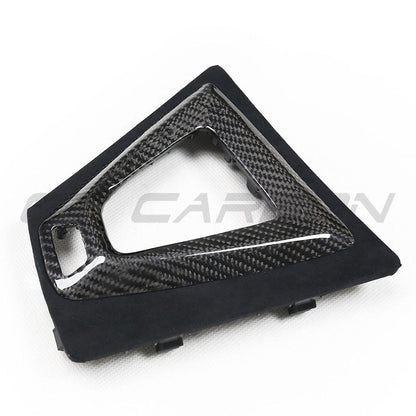 BMW M2 Competition M3 M4 F87 F80 F82 F83 (F8X) DCT Gear Shift/Selector Shifter Surround Bezel / Gear Lever Frame – Alcantara & Real Carbon Fibre/Fiber Centre Console Trim (LHD, Left-Hand Drive) | CT Carbon
