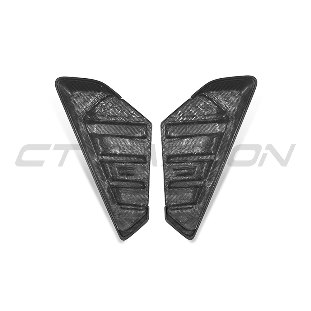BMW X5 G05 LCI 2023-2025 Carbon Fibre Side Vent Surrounds - Wing/Fender Gill Grille Air Breather Garnish Trim Covers | Gloss 2x2 Twill Dry Carbon | M Performance Style | CT Carbon