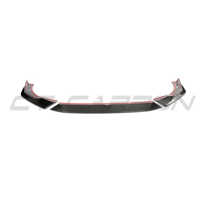Audi RS4 B9.5 Front Lip Splitter Spoiler (2020-2024) – Pre-Preg Carbon Fibre Front Bumper Lip for RS4 Avant Facelift | CT Design OEM+ Aero Lower Valance