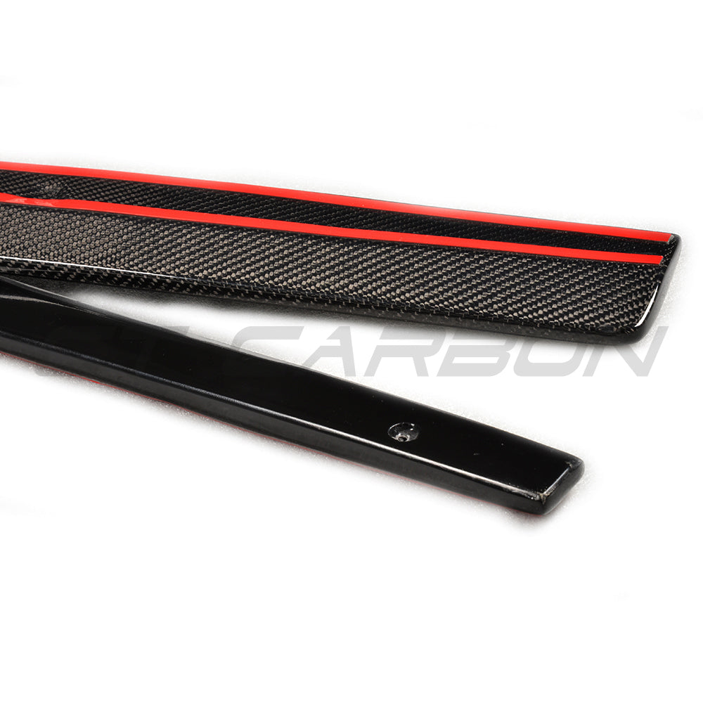 VW/Volkswagen Golf Mk7 & Mk7.5 GTI GTD 2014-2020 Carbon Fibre/Carbon Fiber Side Skirts – Side Splitters, Rocker Panel/Sill Extensions, Side Blades, Skirt Extensions | CT Carbon Aero Body Kit Styling