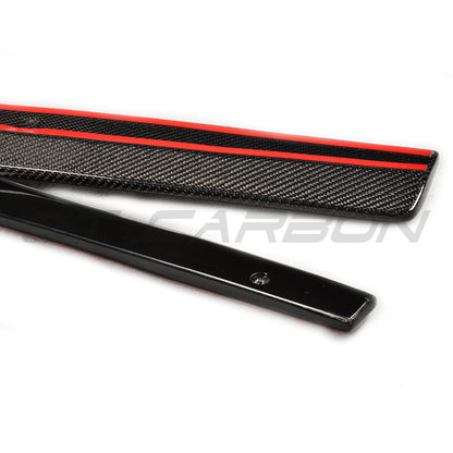 VW/Volkswagen Golf Mk7 & Mk7.5 GTI GTD 2014-2020 Carbon Fibre/Carbon Fiber Side Skirts – Side Splitters, Rocker Panel/Sill Extensions, Side Blades, Skirt Extensions | CT Carbon Aero Body Kit Styling