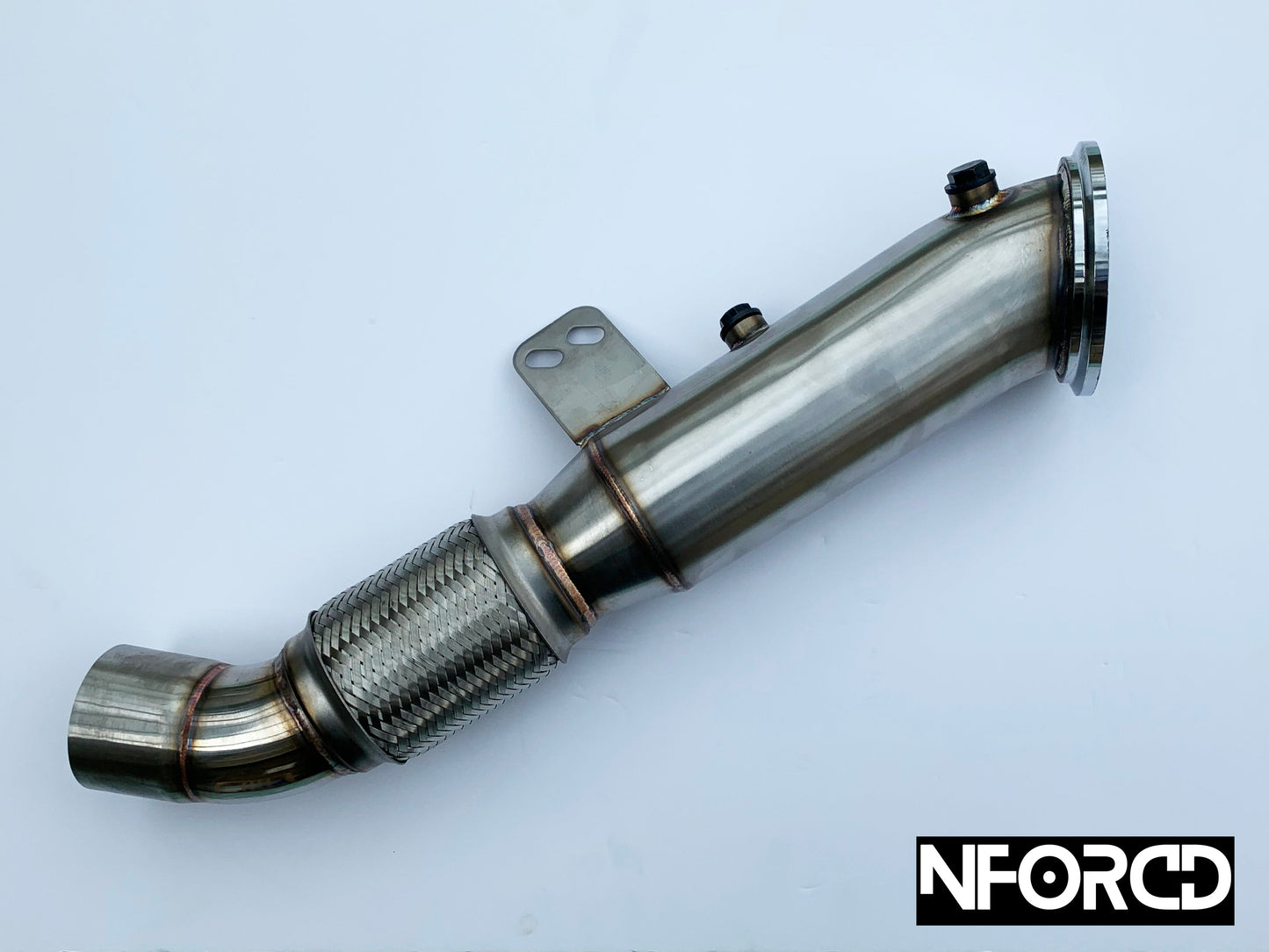 Nforcd BMW B58 4-Inch Decat Downpipe  Catless Stainless Steel Performance Exhaust Upgrade for M140i/M240i/340i/440i  Stage 2 Ready