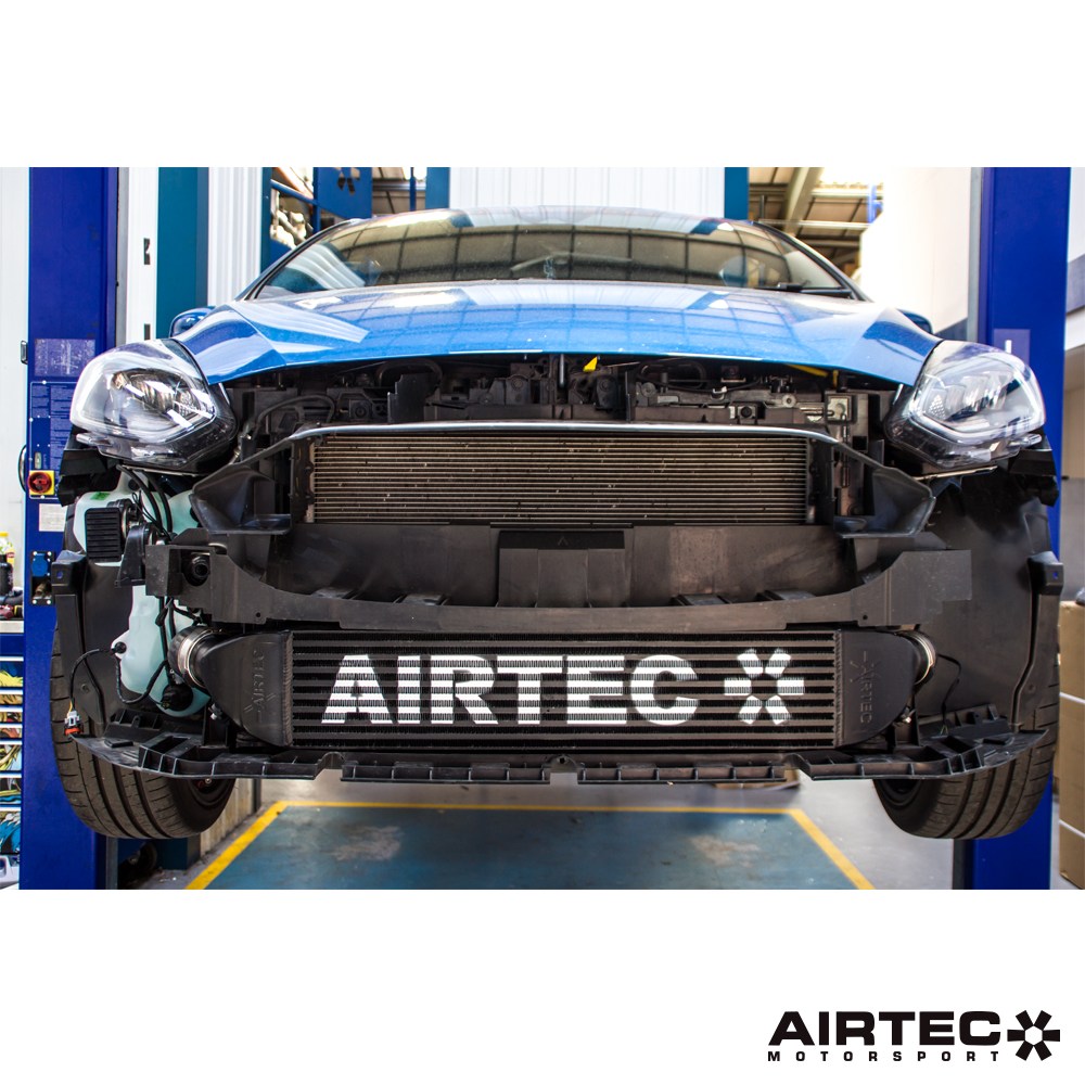 AIRTEC Motorsport Intercooler Upgrade for Ford Fiesta ST Mk8/Mk8.5 1.5T EcoBoost 200PS - Front Mount FMIC/Charge Air Cooler Kit - Bar & Plate, Cast End Tanks - Direct Fit Plug & Play, No-Cut OEM Location - Stage 1/2 Remap Ready, Track Day Fast Road