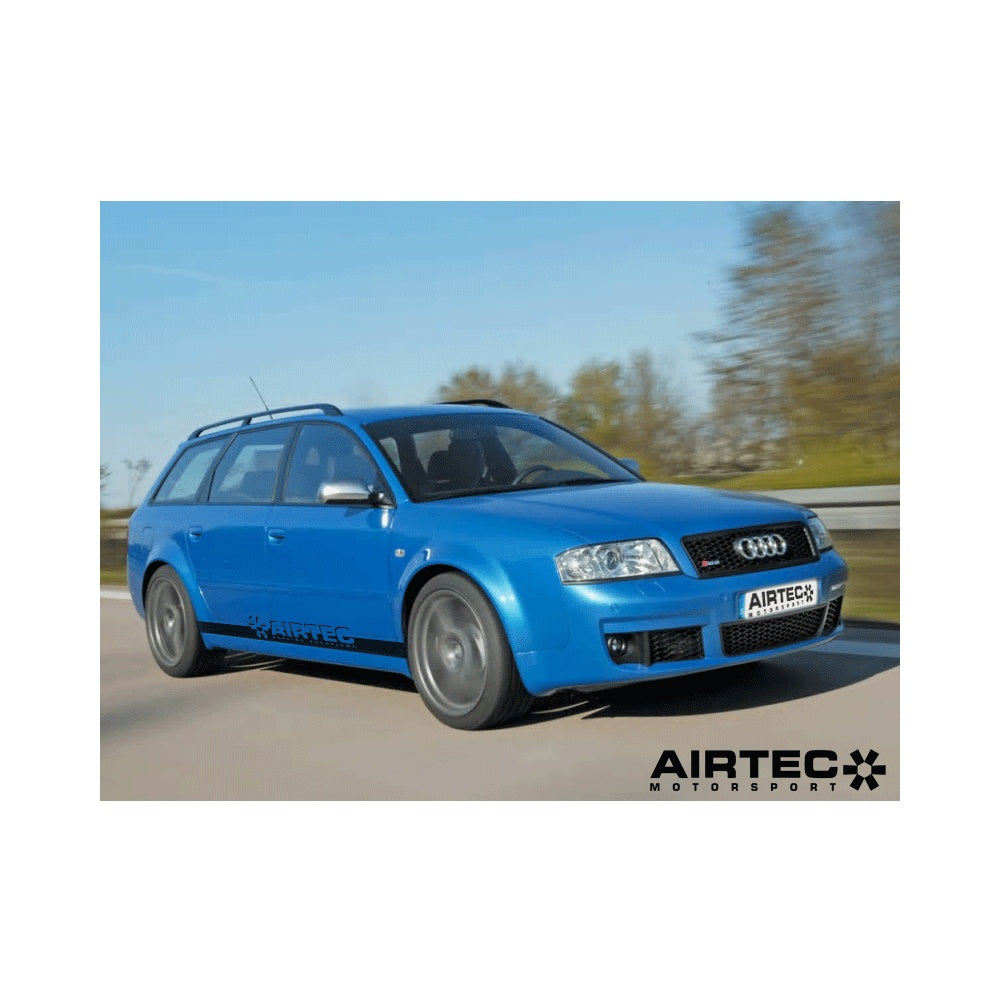 AIRTEC Motorsport SMIC Intercooler Re-Core & Refurb/Rebuild/Repair Service (Send-In/Mail-In, UK) for Audi RS6 C5 4.2 BiTurbo V8 - Twin Side-Mount Charge Coolers - OEM End Tanks Retained, Pro-Series Black, TIG-Welded Upr