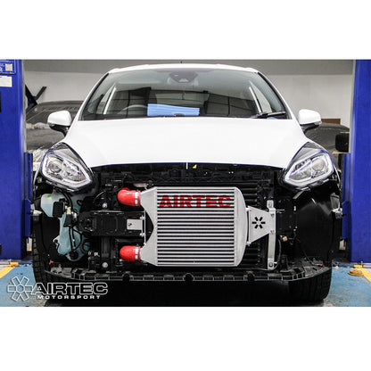 AIRTEC Motorsport Front Mount Intercooler Upgrade for Ford Fiesta Mk8 1.0 EcoBoost ST-Line (100-140PS) | 60mm Core FMIC, Direct-Fit, No Cutting - Pro-Series Black/Silver