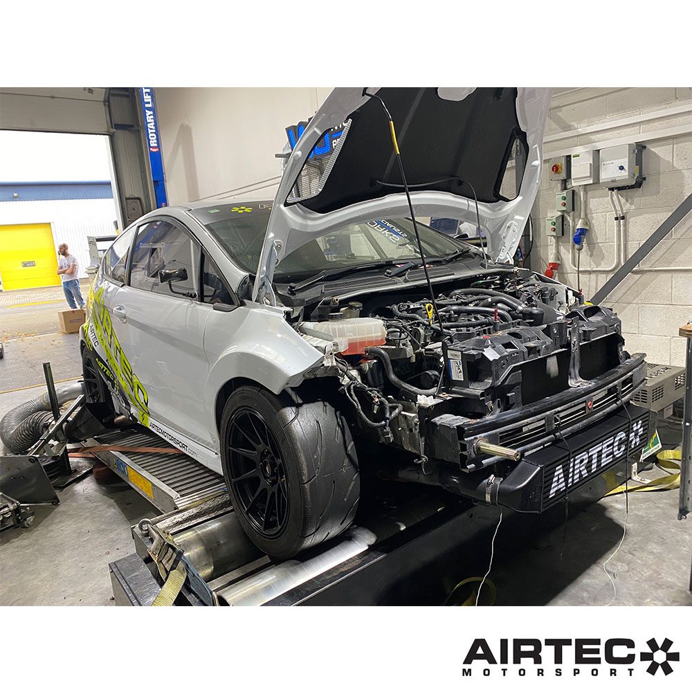 AIRTEC Motorsport Stage 1 FMIC Intercooler Kit for Ford Fiesta ST180/ST 180 MK7 1.6 EcoBoost - Uprated Charge Air Cooler, 70mm Bar-and-Plate, Direct Fit Plug & Play, No Cutting - Pro-Series Black/Silver - Remap Ready to 250 bhp