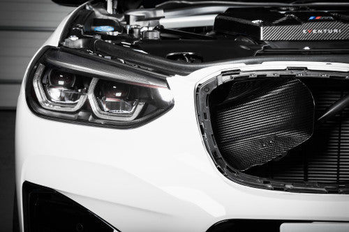 Eventuri Carbon Fibre Air Intake for BMW X3M & X4M (F97/F98, F9X S58) - Cold Air Induction Kit with Carbon Airbox Lid, Ram-Air Scoops & High-Flow Filters | Performance Turbo Intake Upgrade CAI