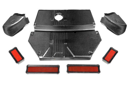 Eventuri Carbon Fibre Air Intake for BMW X3M & X4M (F97/F98, F9X S58) - Cold Air Induction Kit with Carbon Airbox Lid, Ram-Air Scoops & High-Flow Filters | Performance Turbo Intake Upgrade CAI