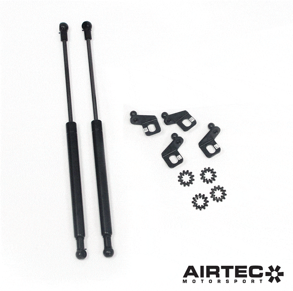 AIRTEC Motorsport Bonnet Struts / Hood Struts for Ford Focus Mk3 2012-2018 - Gas Strut Damper Kit - Hood Lift, Prop Rod Delete - Fits Pre-Facelift & Facelift, ST, ST250 & RS - Hydraulic Bonnet Stay Replacement