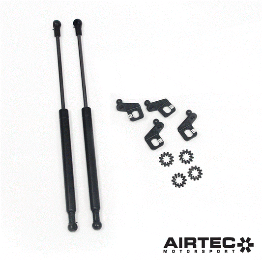 AIRTEC Motorsport Bonnet Struts / Hood Struts for Ford Focus Mk3 2012-2018 - Gas Strut Damper Kit - Hood Lift, Prop Rod Delete - Fits Pre-Facelift & Facelift, ST, ST250 & RS - Hydraulic Bonnet Stay Replacement