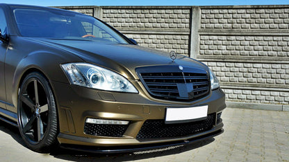 Maxton Design - FRONT SPLITTER MERCEDES S-CLASS W221 AMG