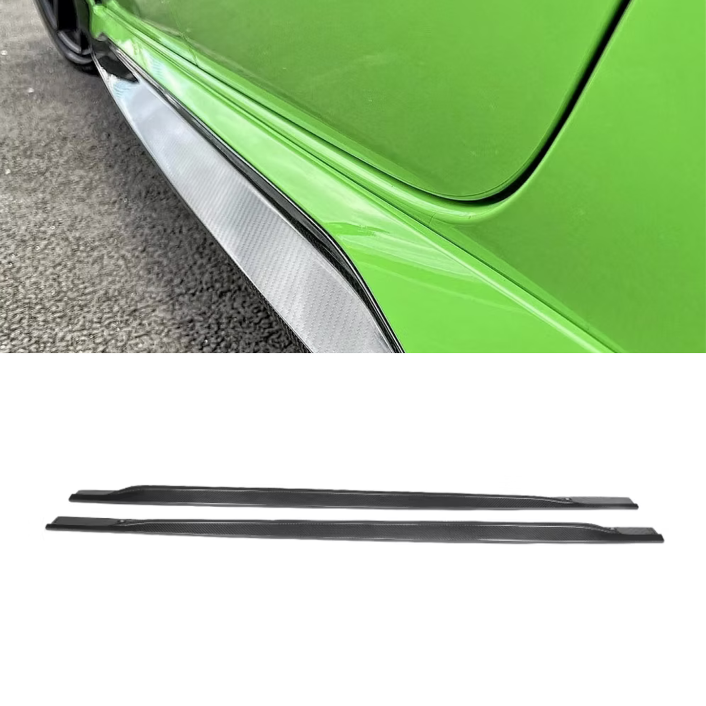 Audi RS3 8Y Carbon Fibre Side Skirts V2 Replacement