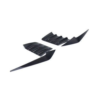 Genuine BMW M2 G87 M Performance Carbon Fibre/Fiber Rear Apron Trim Pair - OEM Rear Bumper Valance Garnish Inserts, Diffuser Surround Accents - L/R 51125A66161 51125A66162