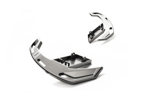 MMR Billet Aluminium Gear Shift Paddle Set  Extended Titanium Silver for BMW F & G Series (Gen 3 M Performance Wheel) F90 M5, F91/F92 M8, F97 X3M, F98 X4M, G01 X3, G02 X4, G05 X5, G06 X6, G07 X7