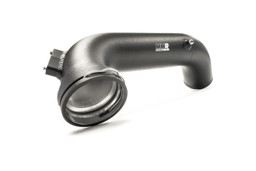 MMR Alloy Charge Pipe / Boost Pipe / Intercooler Pipe Kit for BMW N55 E82 E88 E90 E91 E92 E93 135i 335i 335xi xDrive - Intercooler-to-Throttle Body Chargepipe OEM Replacement, Turbo Outlet Hard Pipe, 1/8 NPT Meth Port - Black - E8X
