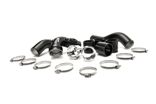 MMR Performance BMW N20 Turbo Charge Pipe Kit 2012-2016 Automatic - High-Flow Aluminium Chargepipes, Direct-Fit OE Replacement, Black, Meth/Water Injection Port