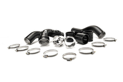 MMR Performance BMW N20 Turbo Charge Pipe Kit 2012-2016 Automatic - High-Flow Aluminium Chargepipes, Direct-Fit OE Replacement, Black, Meth/Water Injection Port
