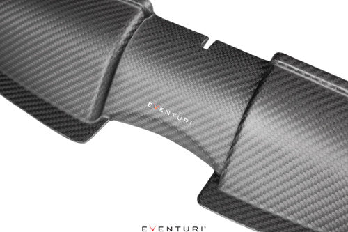 Eventuri Gloss Carbon Fibre/Fiber Front Air Guides, Intake Ducts & Radiator Cooling Shrouds (Snorkels) for BMW M3 E90 E92 E93 E9X S65 V8 - OEM Replacement Engine Bay Ducting Set/Kit