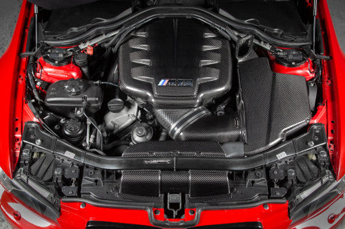 Eventuri Satin/Matte Carbon Fibre (Carbon Fiber) Intake Ducts (Air Feed Snorkel Pair) for BMW M3 E90 E92 E93 S65 V8 E9X - OEM Style Direct Replacement Airbox Ducting Kit, Plug-and-Play Engine Bay Upgrade