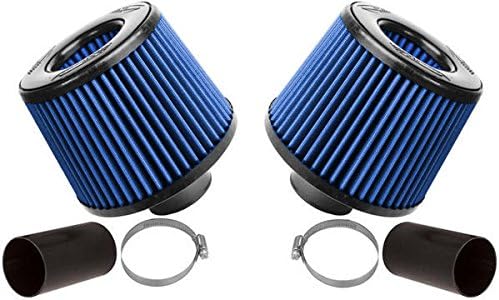 Burger Motorsports BMS N54 Twin/Dual Cone Intake DCI Induction Kit - Short Ram/Cold Air Performance Air Intake for BMW 135i 335i 535i Z4 1M | E82 E88 E90 E91 E92 E93 E60 E61 E89 | High Flow S&B Filters | N54 3.0L Twin Turbo