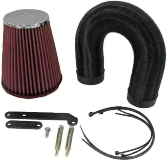 K&N 57-0136 57i Induction Kit Cold Air Intake for BMW 3 Series E36 320i 2.0L Petrol 150hp (1990-1999) - High-Flow Cone Filter Performance Air Filter Upgrade OEM Airbox Replacement