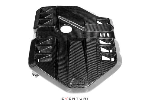 Eventuri Carbon Fibre Engine Cover for BMW G8X M3/M4 (G80 G82 G83) S58 - Vented Pre-Preg, Direct OEM Replacement