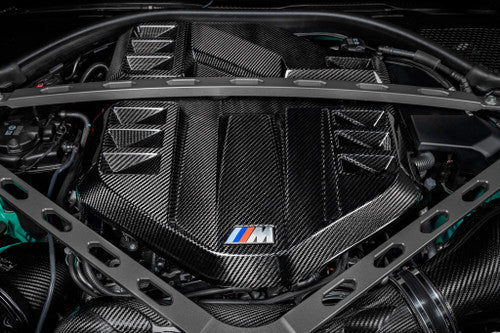 Eventuri Carbon Fibre Engine Cover for BMW G8X M3/M4 (G80 G82 G83) S58 - Vented Pre-Preg, Direct OEM Replacement