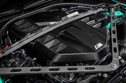 Eventuri Carbon Fibre Engine Cover for BMW G8X M3/M4 (G80 G82 G83) S58 - Vented Pre-Preg, Direct OEM Replacement