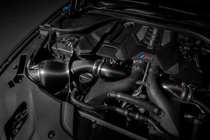 Eventuri Carbon Fibre Turbo Inlets for BMW F90 M5 & F92 M8 (S63)  High-Flow Intake Upgrade, Faster Spool, OEM+ Fit, Works with Stock Airboxes & Eventuri Intake