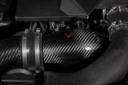 Eventuri Carbon Fibre Turbo Inlets for BMW F90 M5 & F92 M8 (S63)  High-Flow Intake Upgrade, Faster Spool, OEM+ Fit, Works with Stock Airboxes & Eventuri Intake