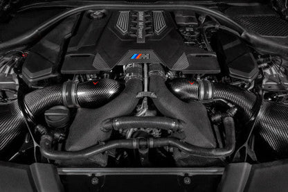 Eventuri Carbon Fibre Turbo Inlets for BMW F90 M5 & F92 M8 (S63)  High-Flow Intake Upgrade, Faster Spool, OEM+ Fit, Works with Stock Airboxes & Eventuri Intake