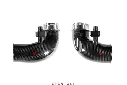 Eventuri Carbon Fibre Turbo Inlets for BMW F90 M5 & F92 M8 (S63)  High-Flow Intake Upgrade, Faster Spool, OEM+ Fit, Works with Stock Airboxes & Eventuri Intake