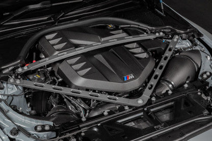 Eventuri Frozen Carbon Fibre Engine Cover/Shroud Top Panel – Limited Edition 1–30 – BMW G8X M3/M4 (G80 G82 G83) S58 Engine Bay Trim, Vented Under‑Bonnet Cover, Direct‑Fit Factory Mounts