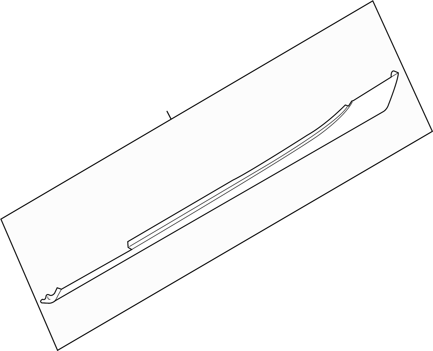 Genuine BMW 51777887598 G87 M2 Door Sill Cover, Primed Right