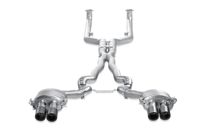 Akrapovic Evolution Line Titanium Valved Cat-Back Exhaust with Carbon Fibre Tips for BMW M6 Gran Coupe (F06) 2013-2017