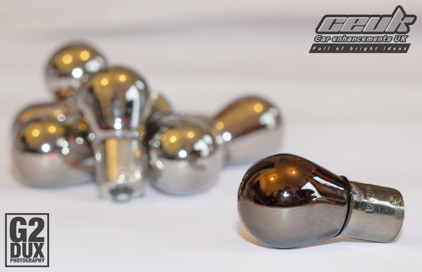 CEUK ChromoLite Mirror Indicator Bulbs | Offset Pin Amber Upgrade 581 (PY21w | 7507 | BAU15s)
