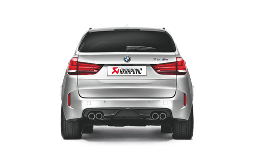 Akrapovic Rear Carbon Fibre Diffuser - Genuine ABE Approved - BMW X5 M (F85) 2015-2017, BMW X6 M (F86) 2015-2017 - Tow Bar Compatible