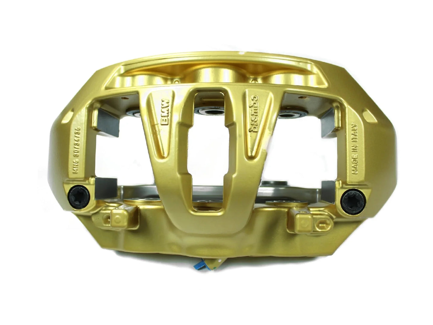 BMW M3/M4/M2 Carbon Ceramic Brakes Big Brake Kit CCB Conversion - Genuine M Performance SA 2NK Retrofit - F80 F82 F83 F87 M2 Competition - Front & Rear Rotors/Discs Calipers Pads - OEM Gold - PN 34112358378